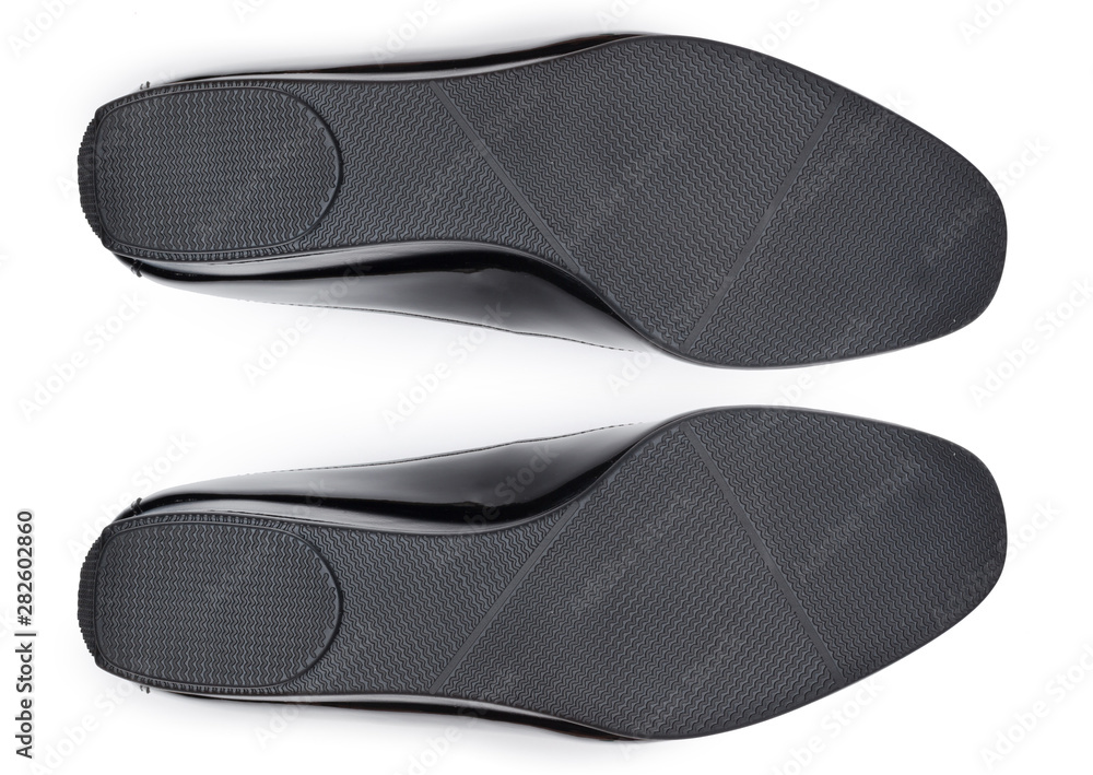 Bottom of shoes, isolated on white background. Bottom of shoes, isolated on white background.