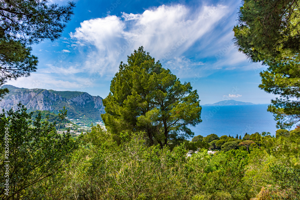 Italy, Capri, view from the top of the island Italy, Capri, view from the top of the island