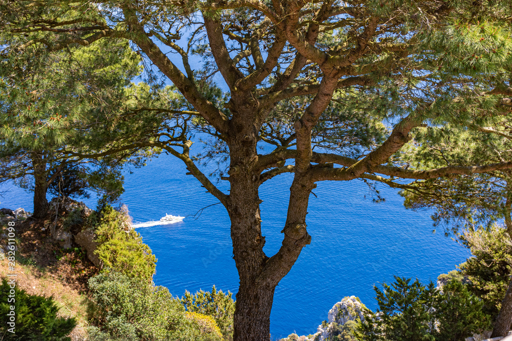 Italy, Capri, panorama from the top of the island