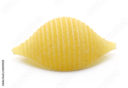Conchiglie grandi pasta isolated on white background