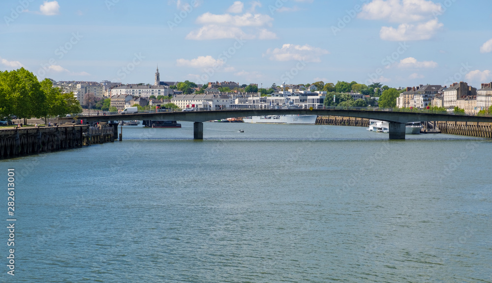 The Loire River in Nantes, France