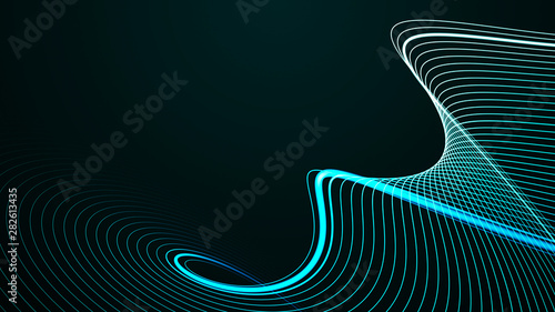 Abstract wave element for design. Digital frequency track equalizer,Futuristic blue background design