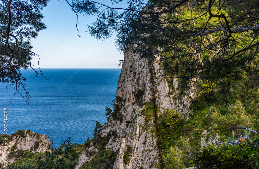 Italy, Capri, panorama from the top of the island Italy, Capri, panorama from the top of the island