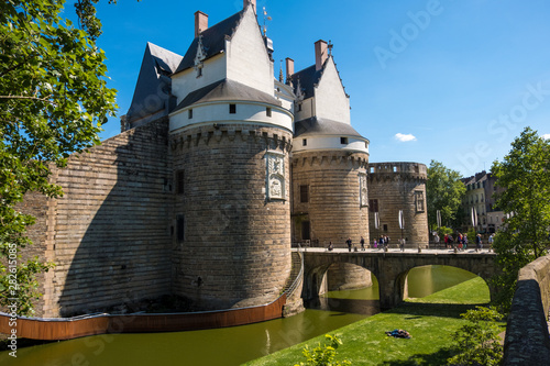 Castle of the Dukes of Brittany or Chateau des Ducs de Bretagne in Nantes, France