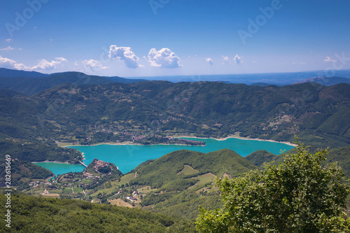 Turano lake Italy. Views. photo