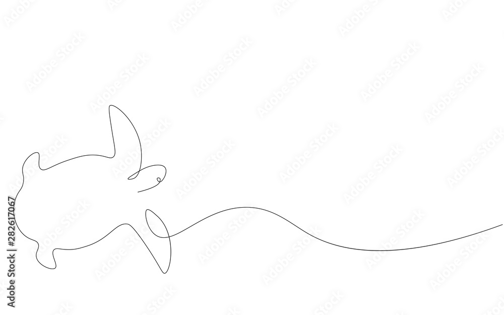 Turtle swim on sea or ocean, vector illustration Turtle swim on sea or ocean, vector illustration