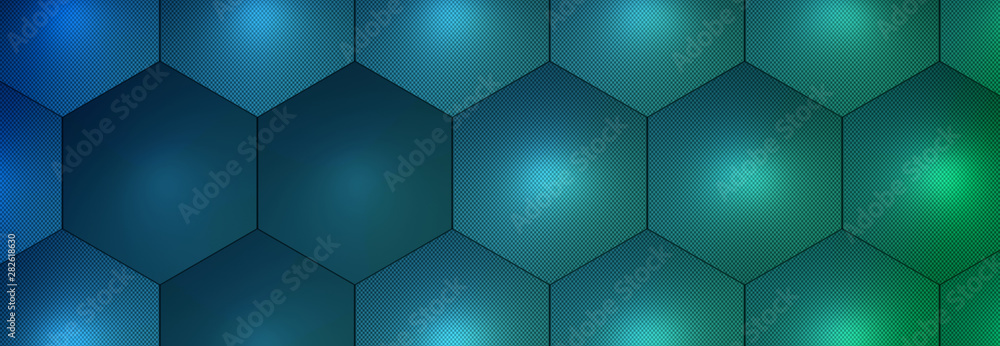 3d ILLUSTRATION, of abstract crystal background, hexagonal texture, wide panoramic for wallpaper 3d ILLUSTRATION, of abstract crystal background, hexagonal texture, wide panoramic for wallpaper