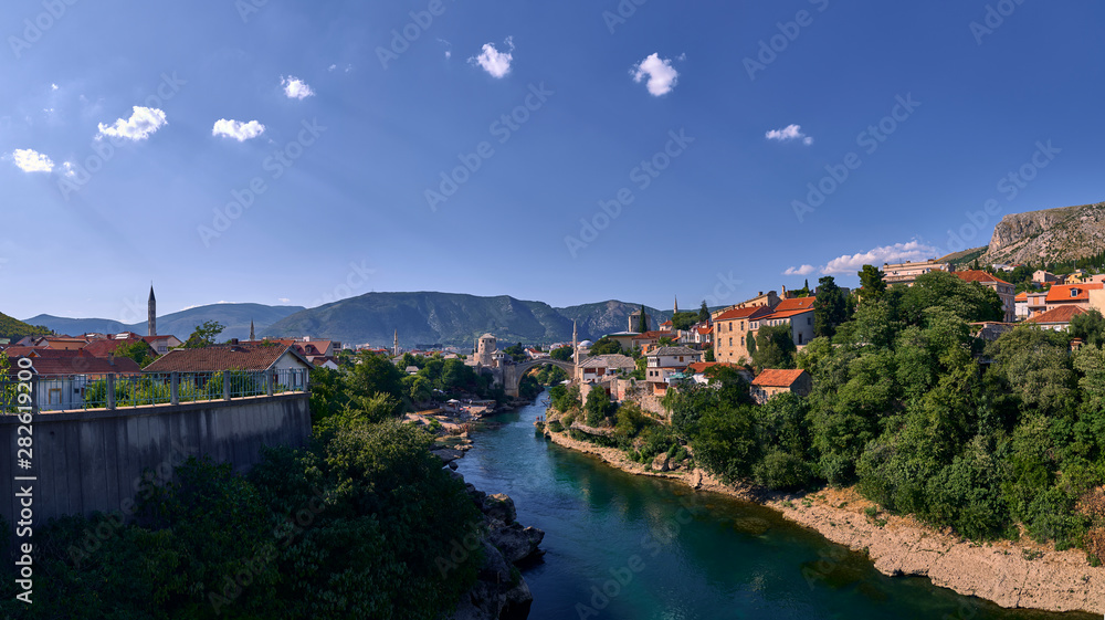 Panoramic view from Mostar. Bosnia