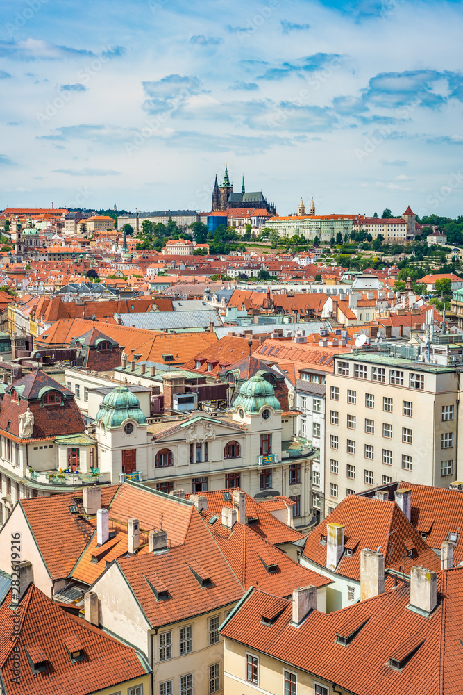 Obraz premium The Prague Castle complex in Czech Republic.