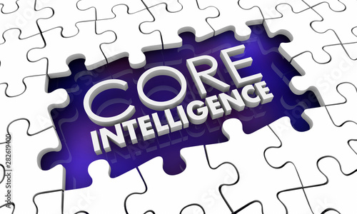 Core Intelligence Intellectual Potential Puzzle Pieces 3d Illustration