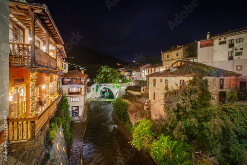 Potes city in Cantabria province, Spain.
