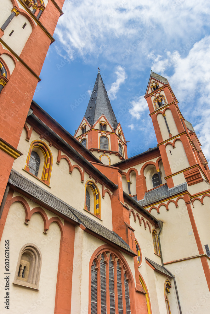Towers of the historic Georgsdom church in Limburg, Germany