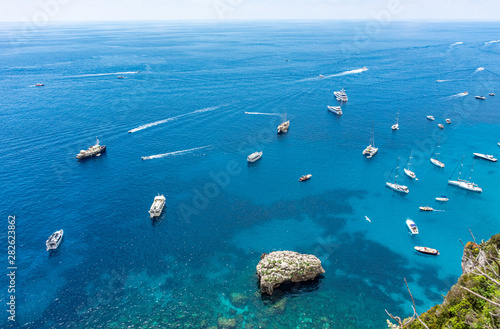 Italy, Capri, typical panorama from the streets