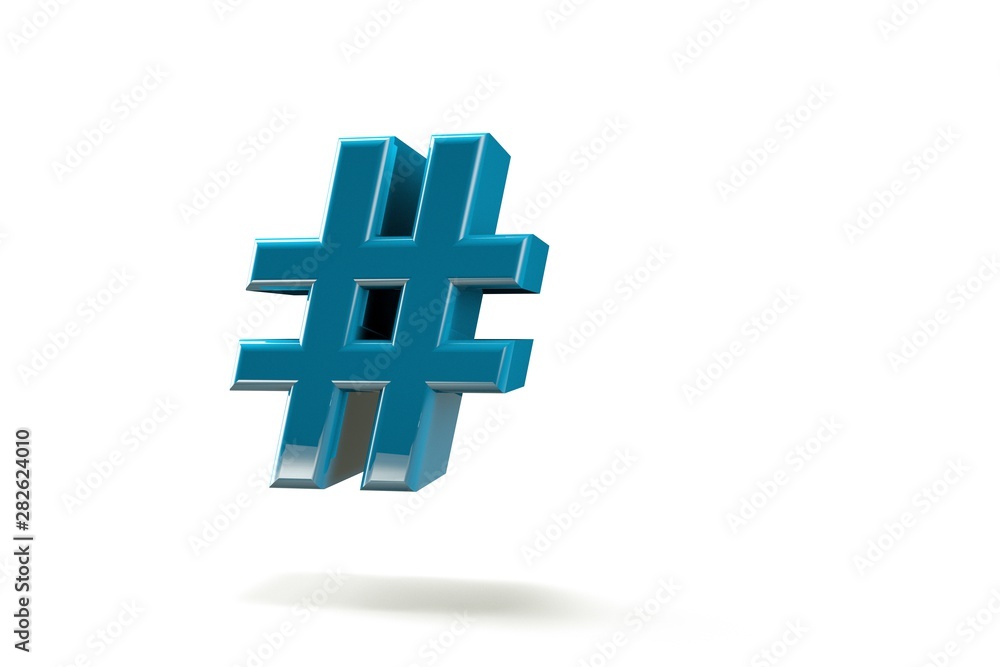 Fototapeta premium punctuation marks. with background, 3d image