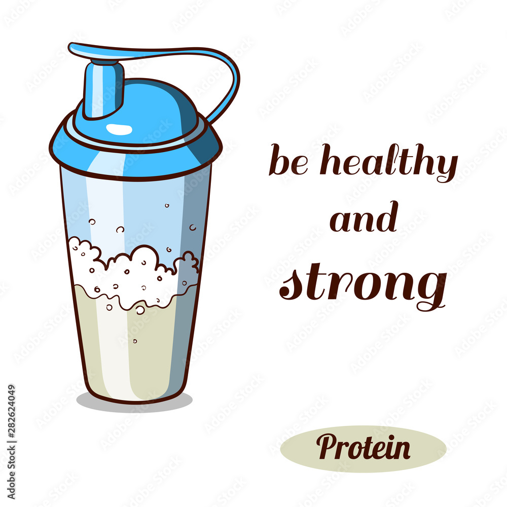 Protein Shaker Classic Stock Vector | Adobe Stock