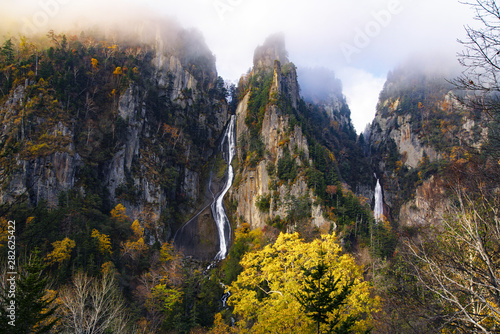 autumn waterfall in the mountains © Hiromitsu Kato
