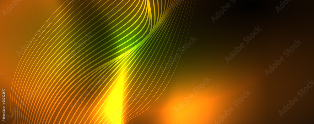 Shiny neon vector wave line abstract background, motion concept Shiny neon vector wave line abstract background, motion concept