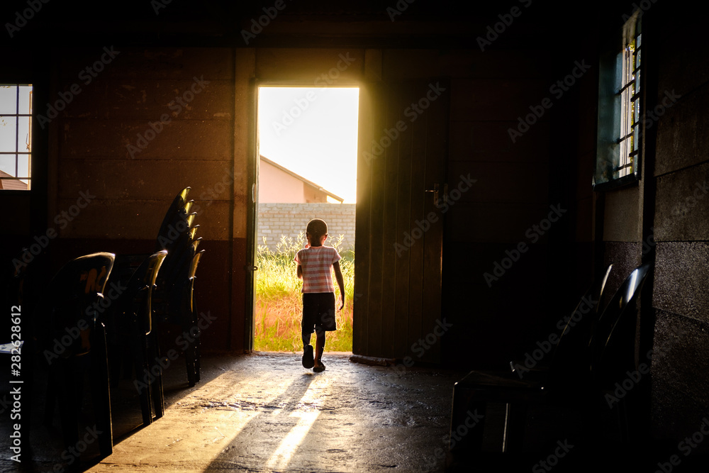 Child in the light