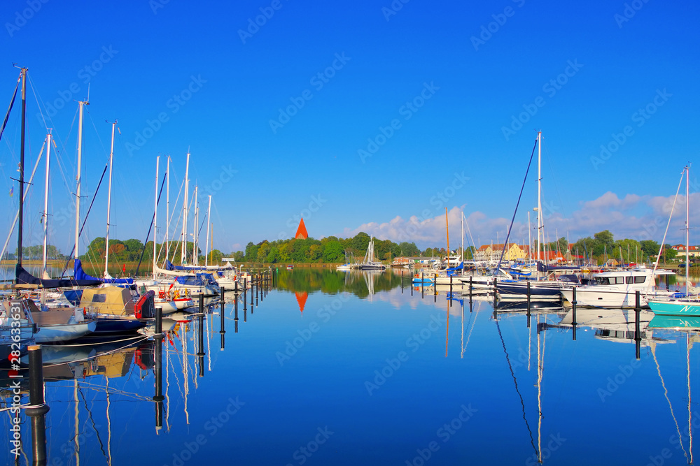 Kirchdorf Marina auf Poel -Marina and harbour in Kirchdorf on the island of Poel in Germany