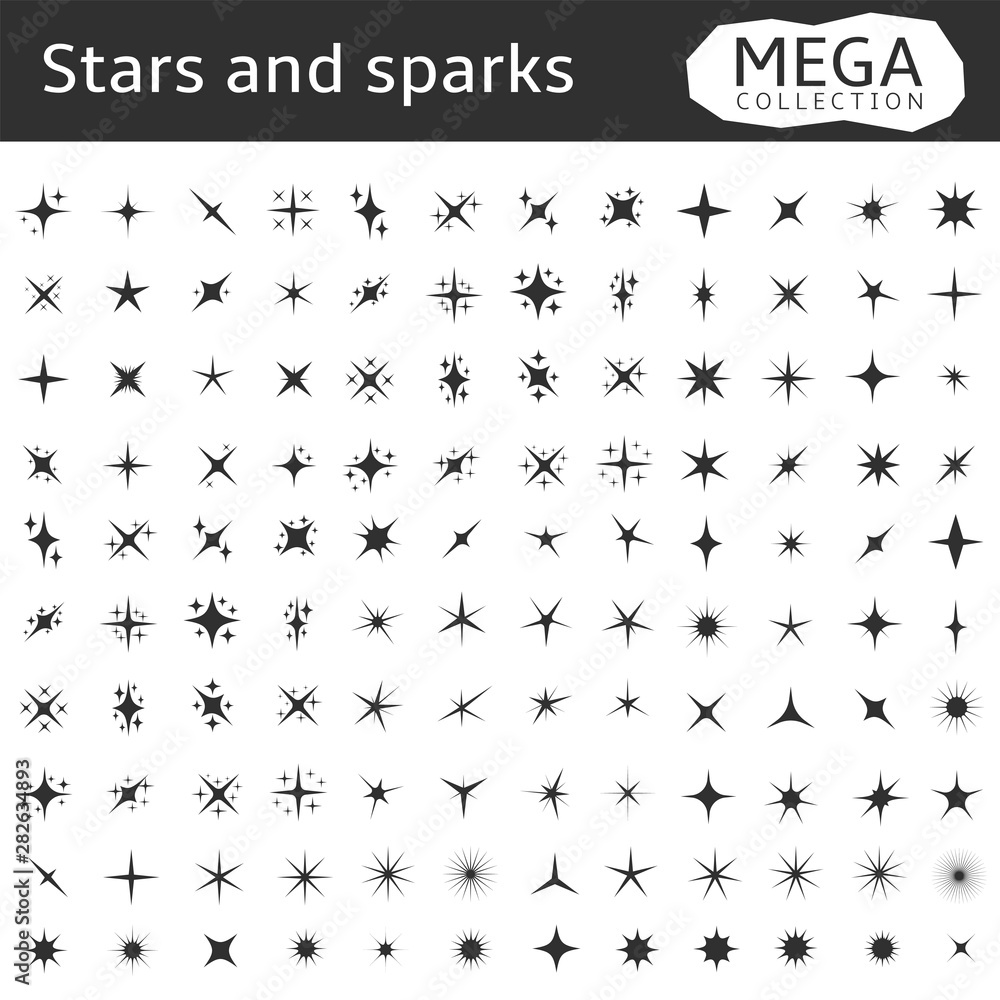 Fototapeta premium Stars and sparks