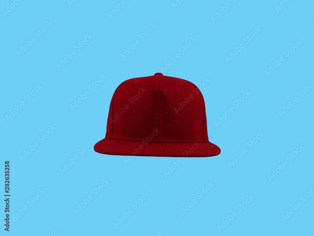 Fototapeta premium red hat isolated on white