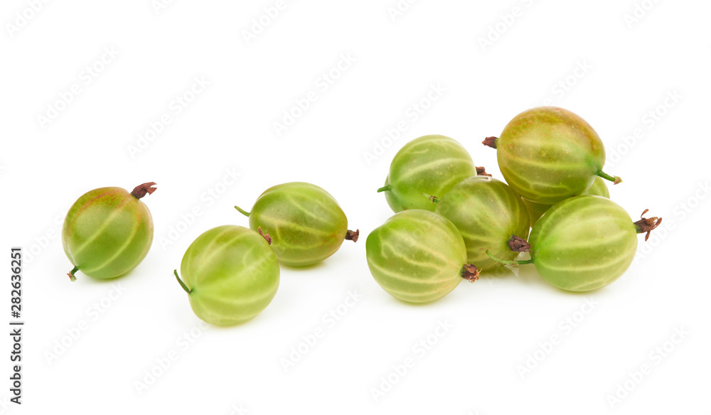 Gooseberry on white Gooseberry on white