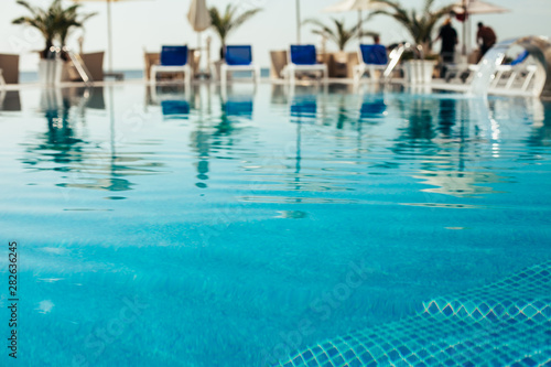 Swimming pool at luxury resort