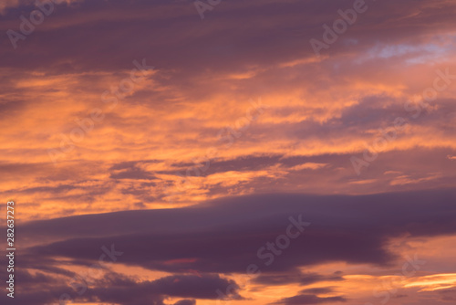 Stratocumulus stratiformis clouds at evening twilight © Dmytro Surkov