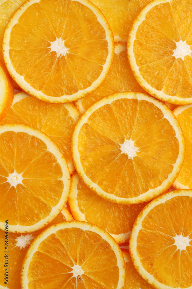 sliced orange. sliced orange.