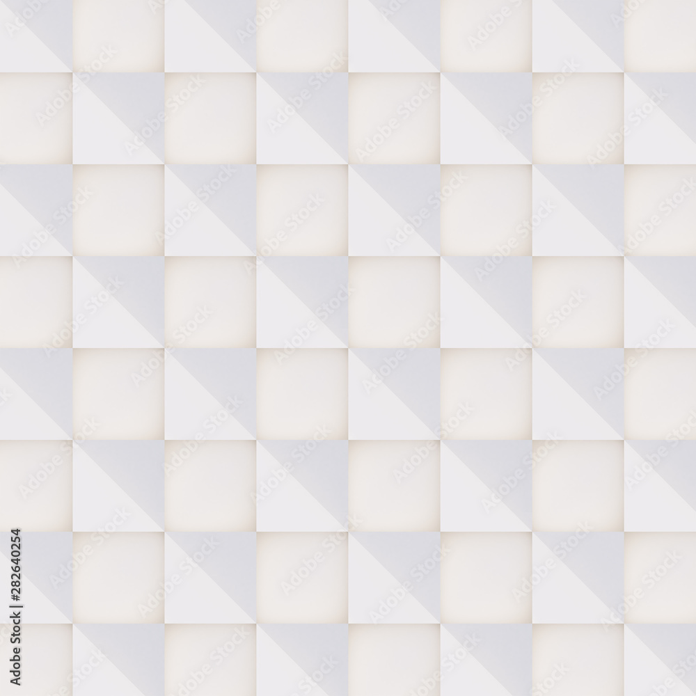 3D pattern made of white and beige geometric shapes, creative background or wallpaper surface made of light and shadow. Futuristic seamless decorative abstract texture design, simple graphic elements 3D pattern made of white and beige geometric shapes, creative background or wallpaper surface made of light and shadow. Futuristic seamless decorative abstract texture design, simple graphic elements