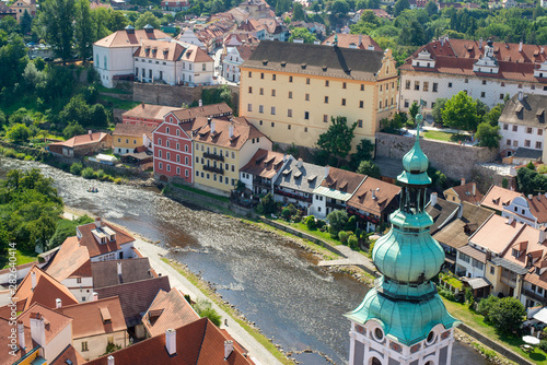 Photography View from casle český krumlov on river