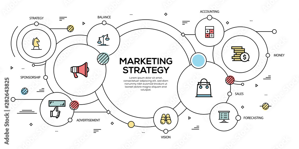 MARKETING STRATEGY VECTOR CONCEPT AND INFOGRAPHIC DESIGN MARKETING STRATEGY VECTOR CONCEPT AND INFOGRAPHIC DESIGN