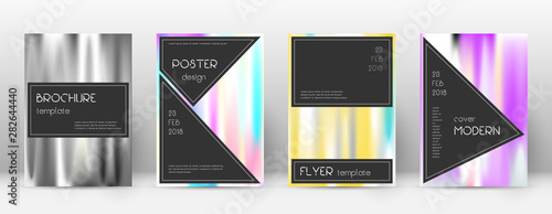 Flyer layout. Black fair template for Brochure, An