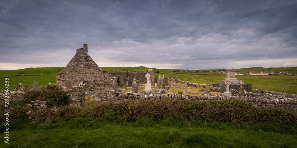 Ancient cementary in Ireland Panorama