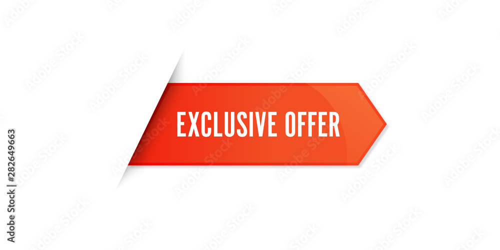 Red Exclusive Offer Sale Label Vector Set Isolated stock illustration Red Exclusive Offer Sale Label Vector Set Isolated stock illustration