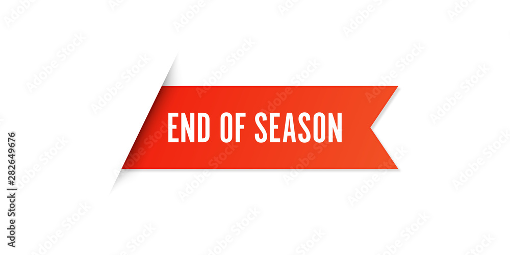 Red End Of Season Sale Label Vector Set Isolated stock illustration Red End Of Season Sale Label Vector Set Isolated stock illustration