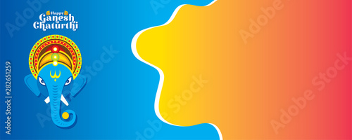 Ganesh Chaturthi festival of india banner design