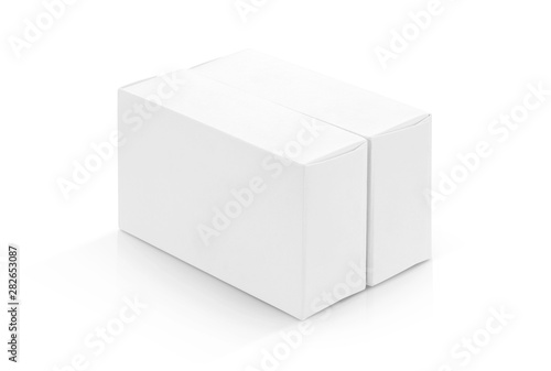 white paper boxes for products design mock-up © F16-ISO100