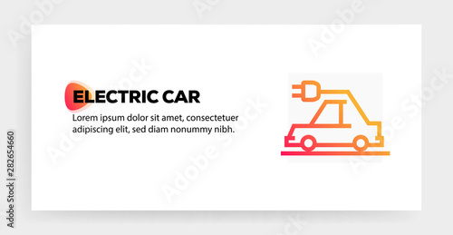 ELECTRIC CAR ICON CONCEPT