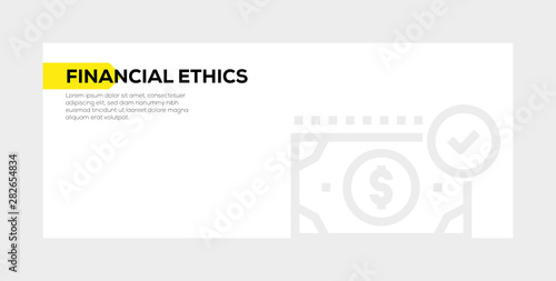 FINANCIAL ETHICS BANNER CONCEPT