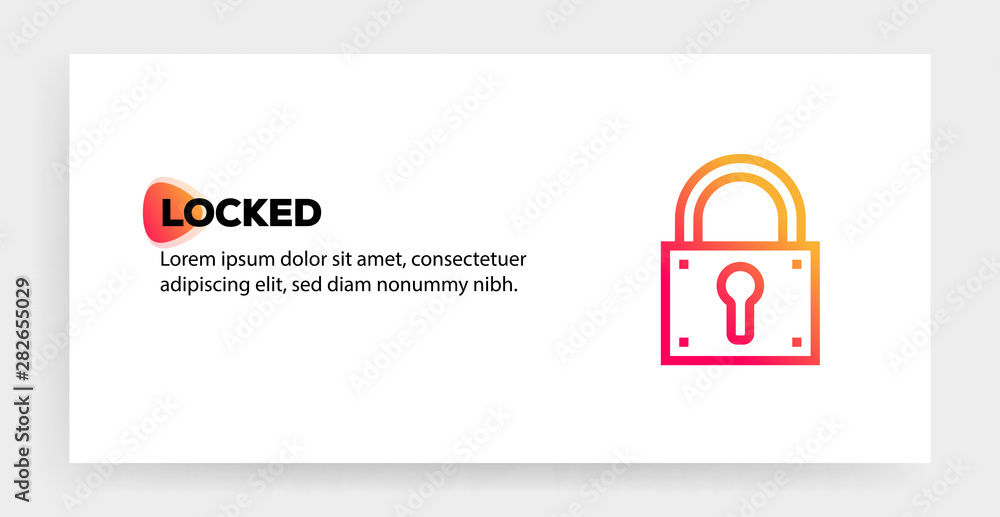 LOCKED ICON CONCEPT LOCKED ICON CONCEPT