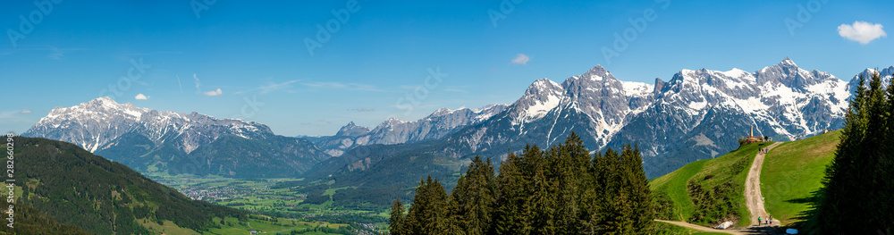 Obraz premium Panorama view at the Hochkönig