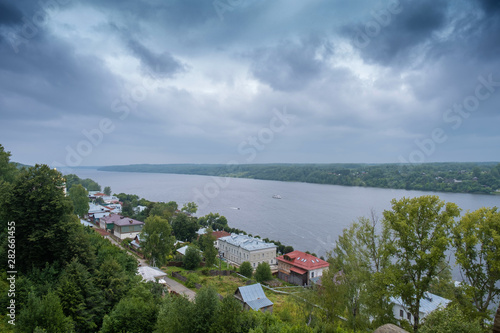 View of the Volga River from Cathedral Mountain, Plyos, Ivanovo Region, Russia. © Valery Smirnov