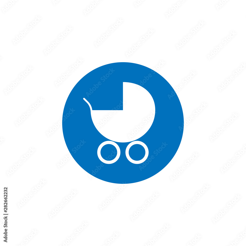 Baby, carriage, buggy, pram, stroller, wheel icon. Vector illustration, flat design. Baby, carriage, buggy, pram, stroller, wheel icon. Vector illustration, flat design.
