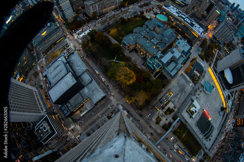 aerial view of modern city