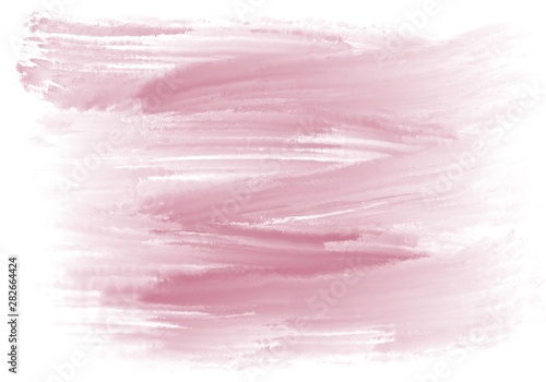 pink hand drawn messy turpentine oil paint zig zag brush stroke pattern on white background   photo