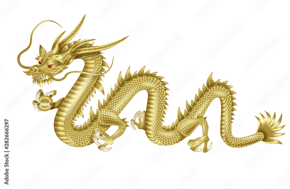 Obraz premium Ilustracja boga smoka