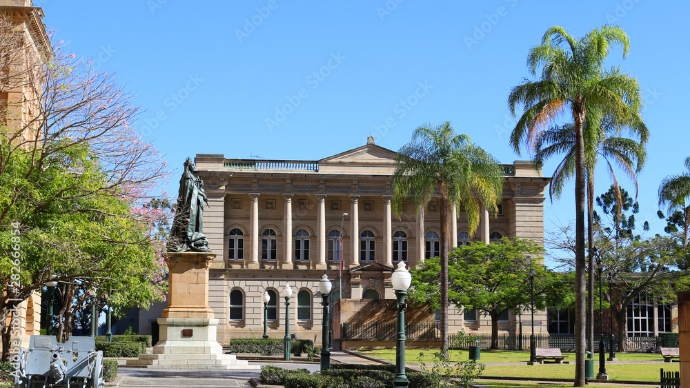 Old State Library Building at Queens Gardens in Brisbane, Australia