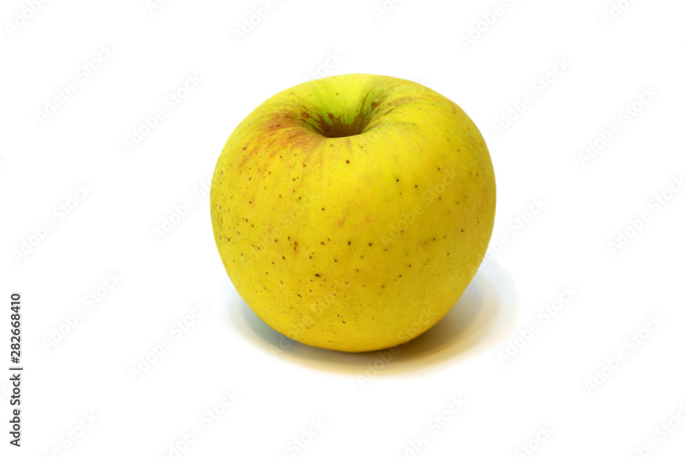 Fresh juicy apples on white background close up isolated