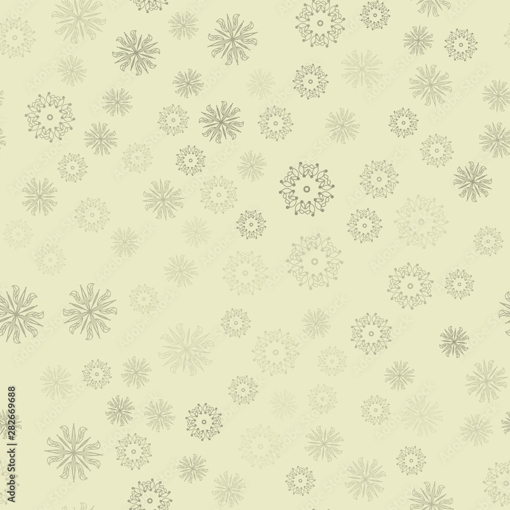 Medium and small flowers, pale gray Medium and small flowers, pale gray